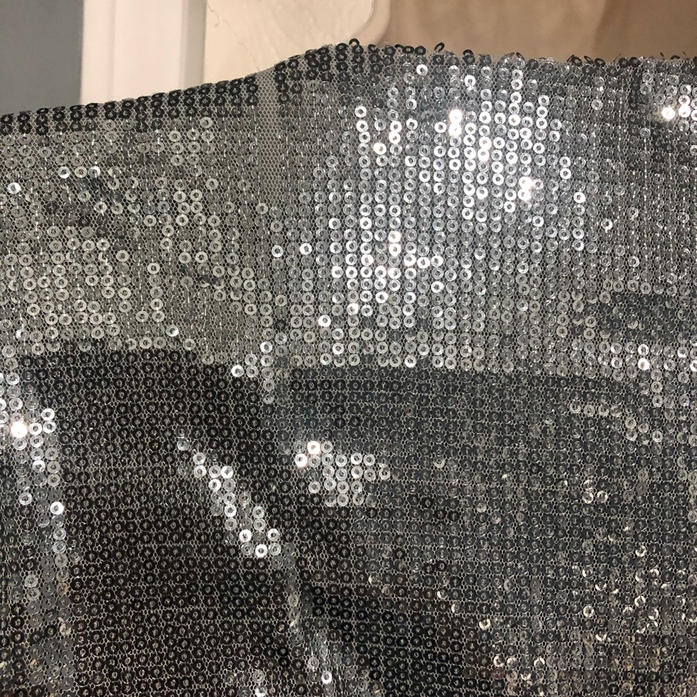 Honey Bum Silver Dime Piece Mini Dress size small - Picture 11 of 13
